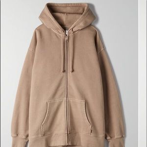 Aritzia “Cozyaf Boyfriend Zip-Up Hoodie”